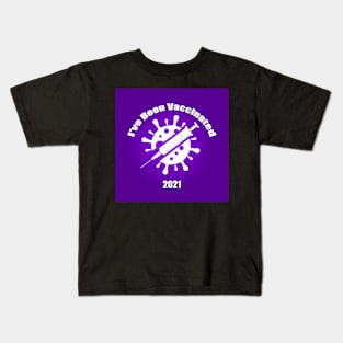 I've Been Vaccinated Purple Kids T-Shirt